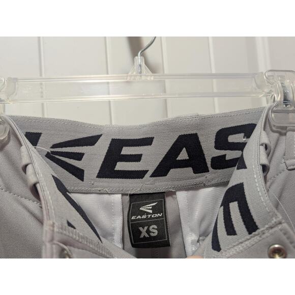 Easton Rival 2, Adult Mens XS Baseball/Softball Gray Navy Blue Piped New! - Picture 4 of 7